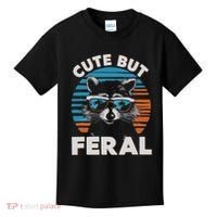 Cute But Feral Raccoon In Sunglasses Kids T-Shirt thumb 0