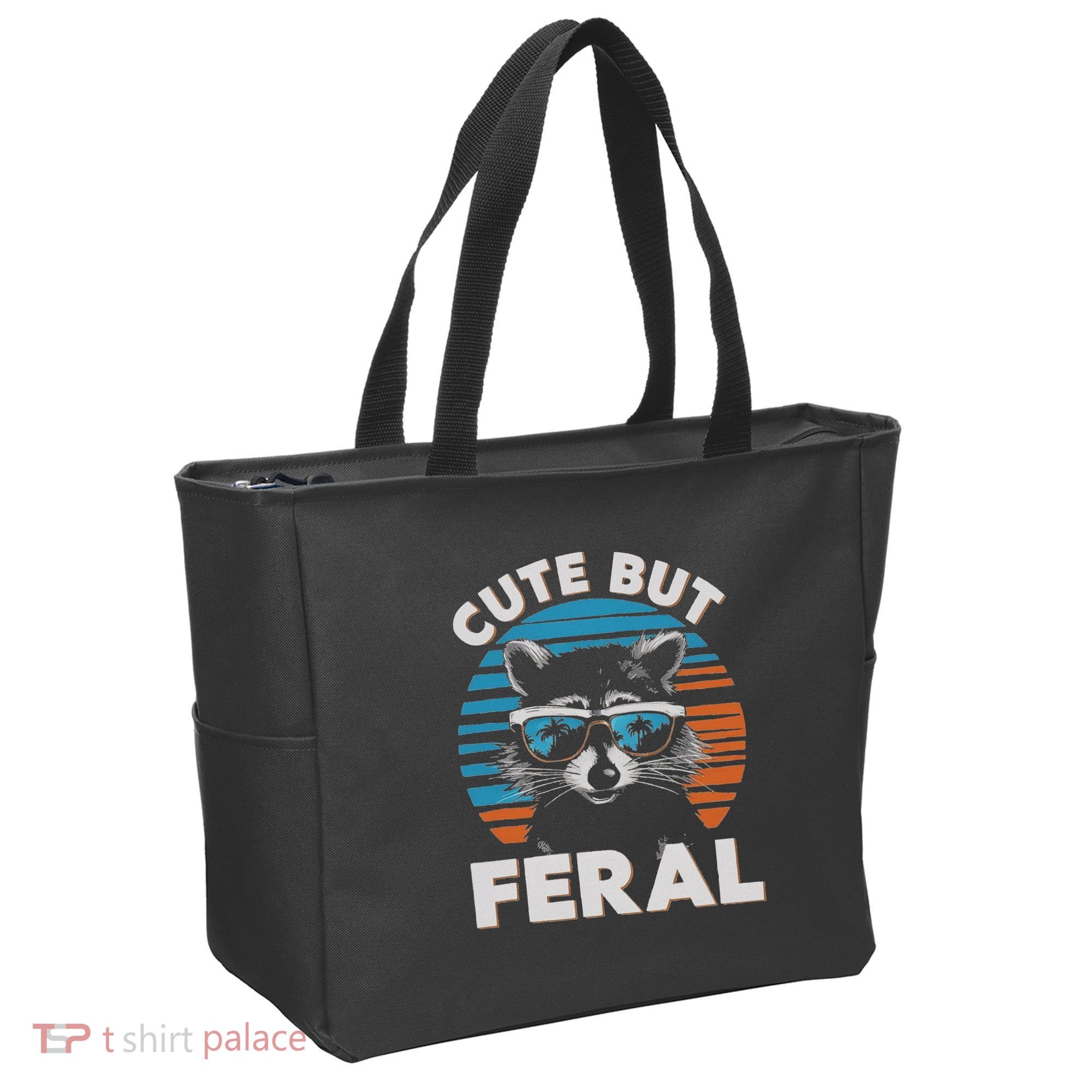 Cute But Feral Raccoon In Sunglasses Tote Bag