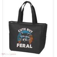 Cute But Feral Raccoon In Sunglasses Tote Bag thumb 3