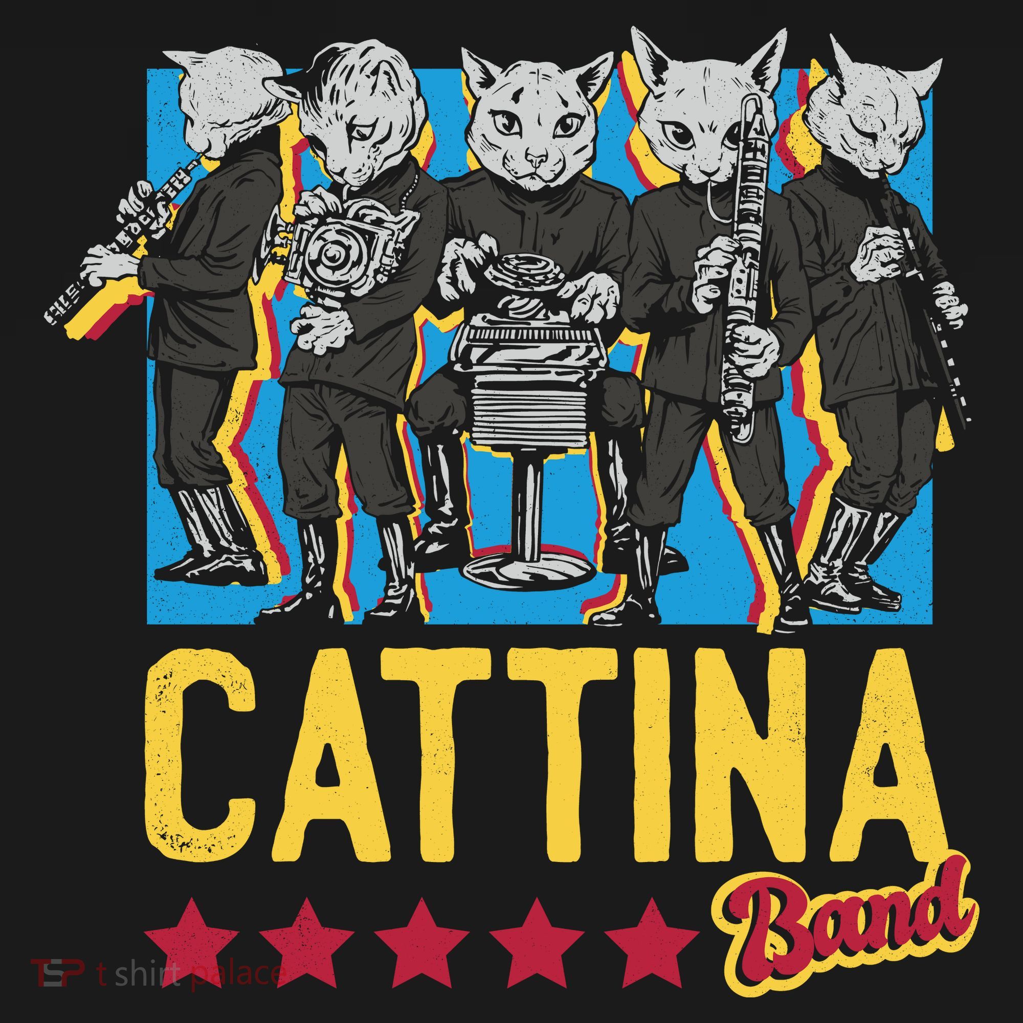 Cattina Band Funny Music Cats Backpack