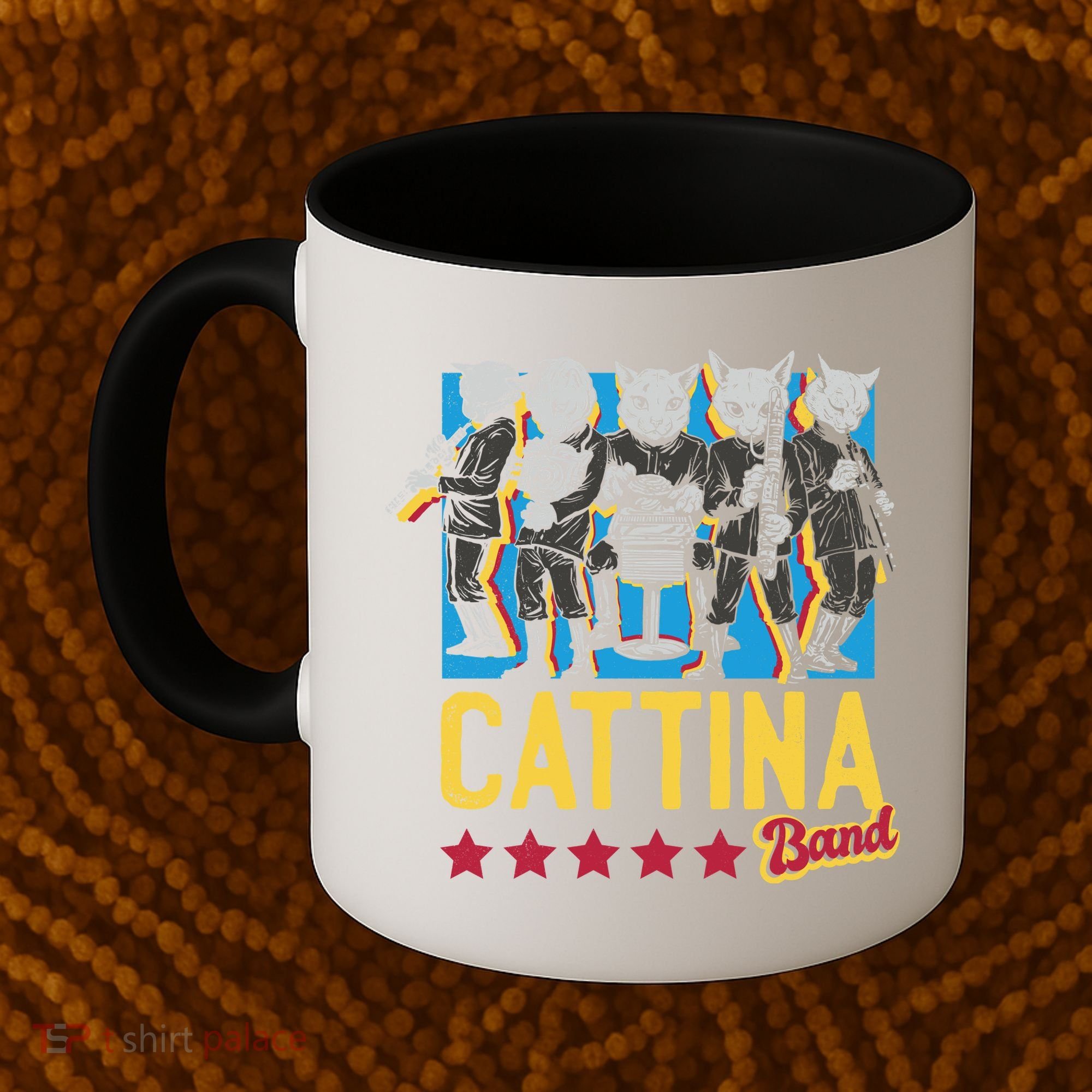 Cattina Band Funny Music Cats Coffee Mug