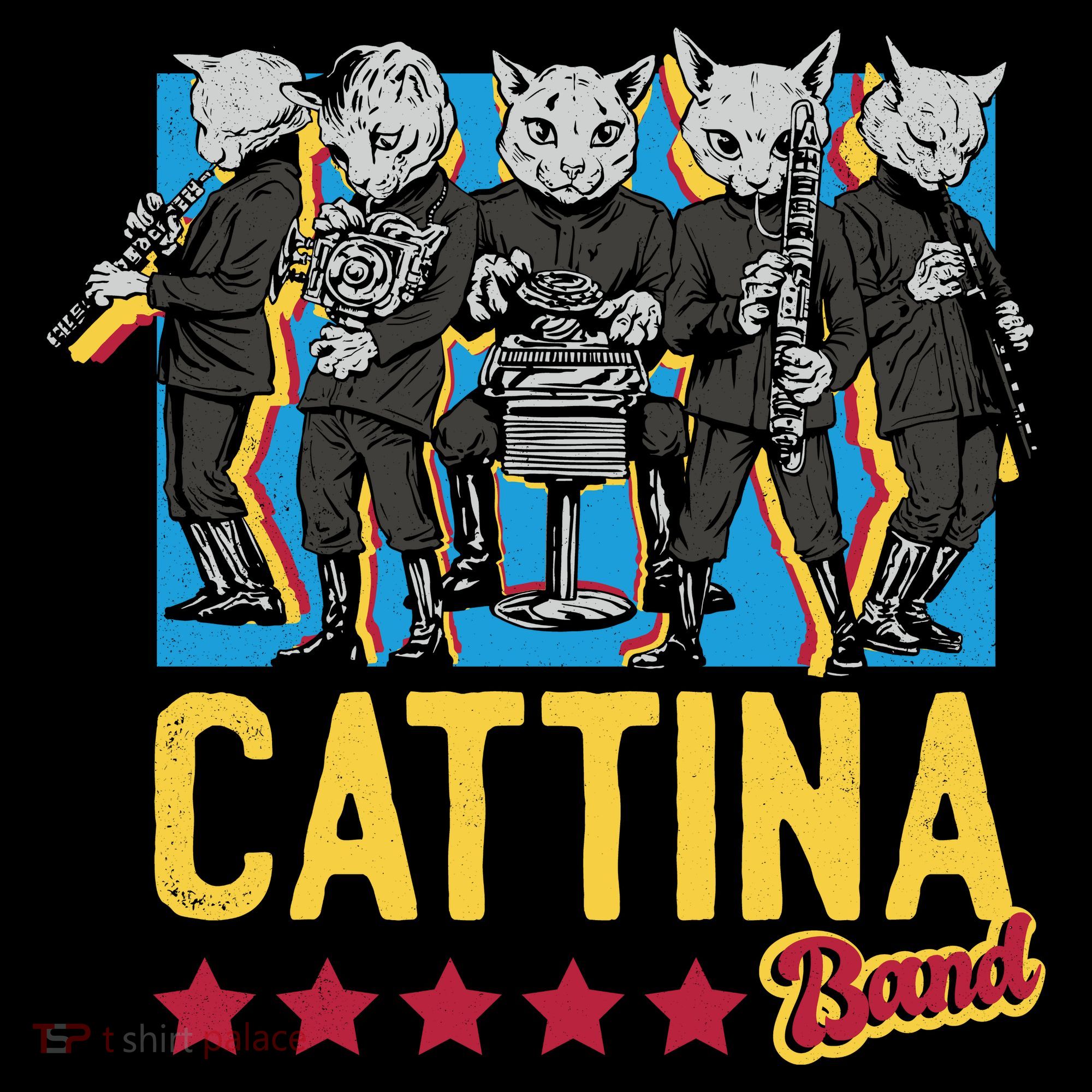 Cattina Band Funny Music Cats Coffee Mug
