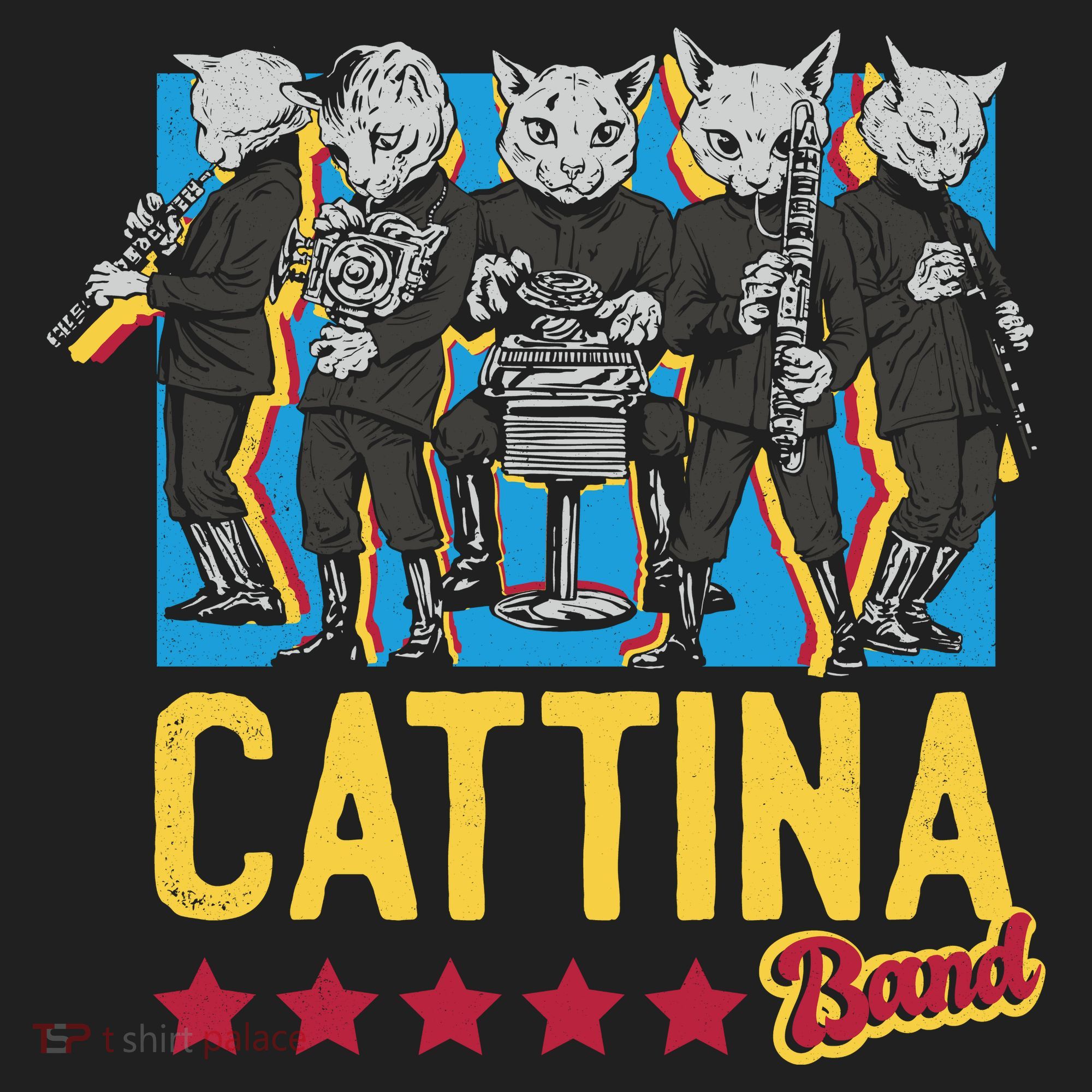 Cattina Band Funny Music Cats Tumbler