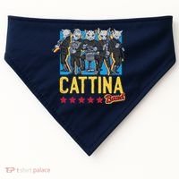 Cattina Band Funny Music Cats USA-Made Doggie Bandana thumb 0
