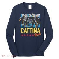 Cattina Band Funny Music Cats Long Sleeve Shirt thumb 0