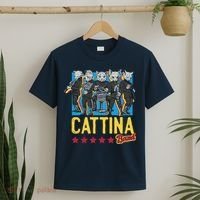 Cattina Band Funny Music Cats T-Shirt thumb 2