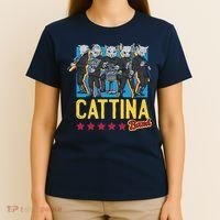 Cattina Band Funny Music Cats T-Shirt thumb 4