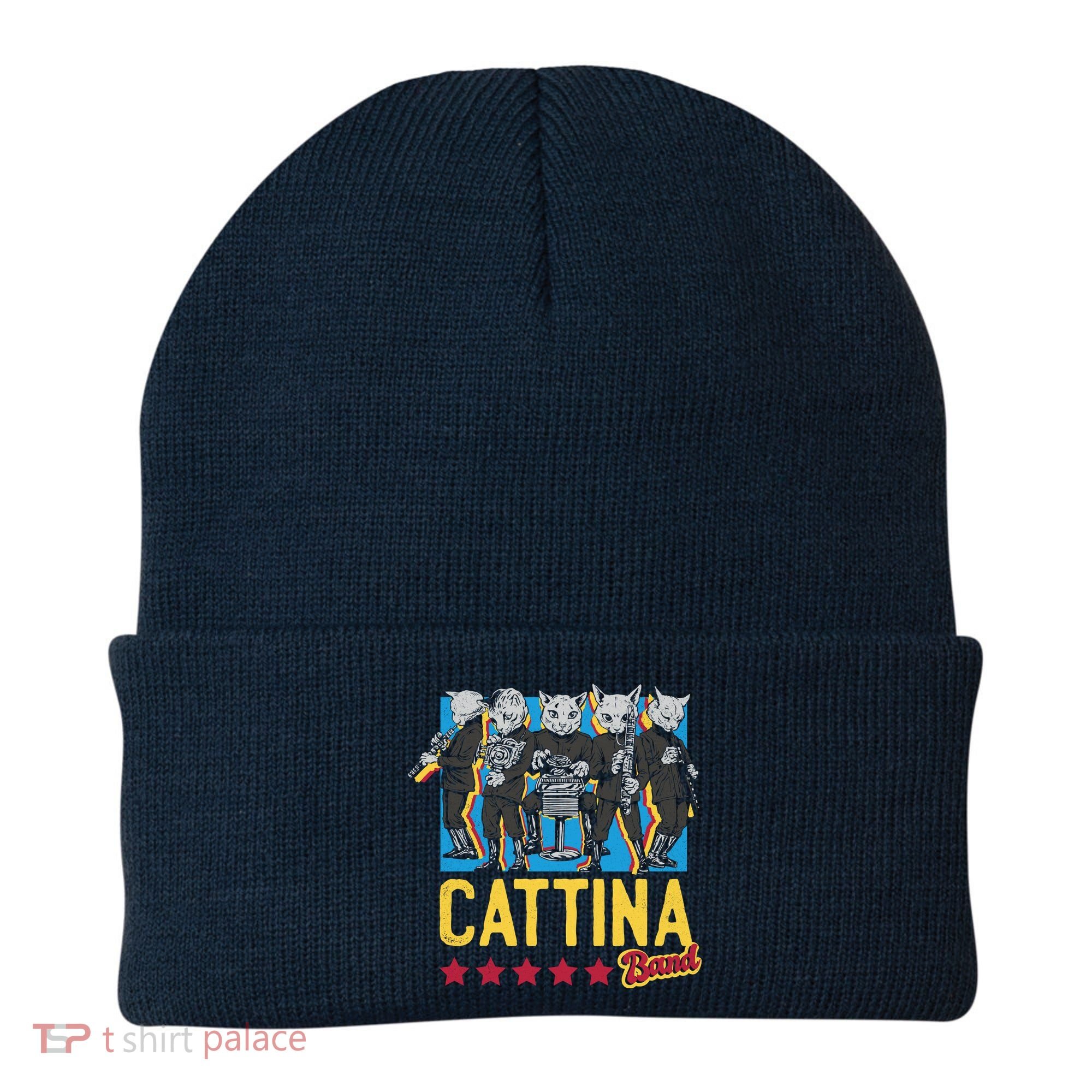 Cattina Band Funny Music Cats Beanie