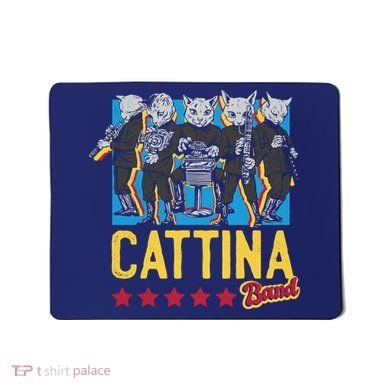 Cattina Band Funny Music Cats Mousepad