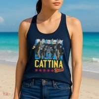 Cattina Band Funny Music Cats Women's Tank Top thumb 2