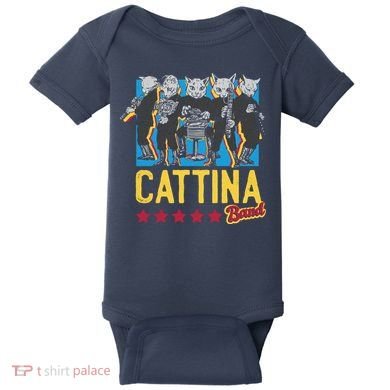 Cattina Band Funny Music Cats Baby Bodysuit