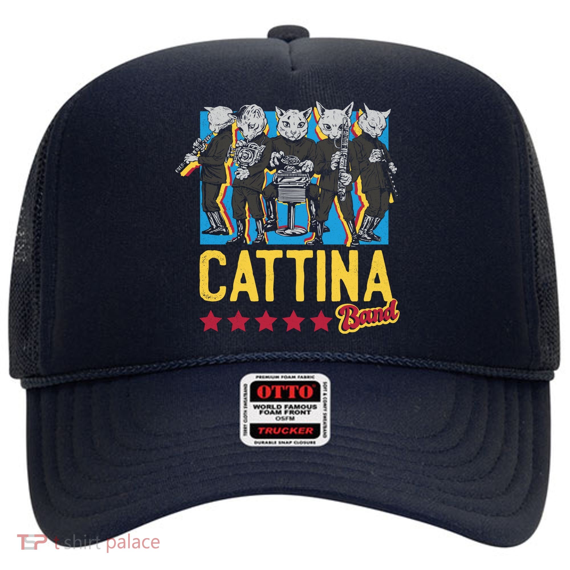 Cattina Band Funny Music Cats Hat
