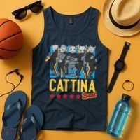 Cattina Band Funny Music Cats Tank Top thumb 4