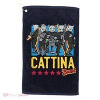 Cattina Band Funny Music Cats Golf Towel thumb 0