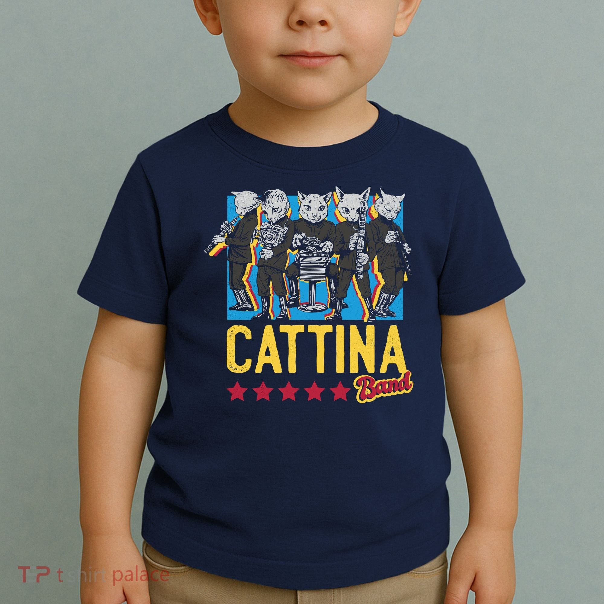 Cattina Band Funny Music Cats Toddler T-Shirt