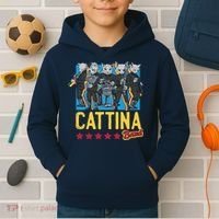 Cattina Band Funny Music Cats Kids Hoodie thumb 2