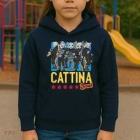 Cattina Band Funny Music Cats Kids Hoodie thumb 3