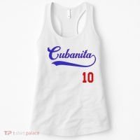 Cubanita Baseball Flag Souvenir Cubana Cuba Women Girl Women's Tank Top thumb 0