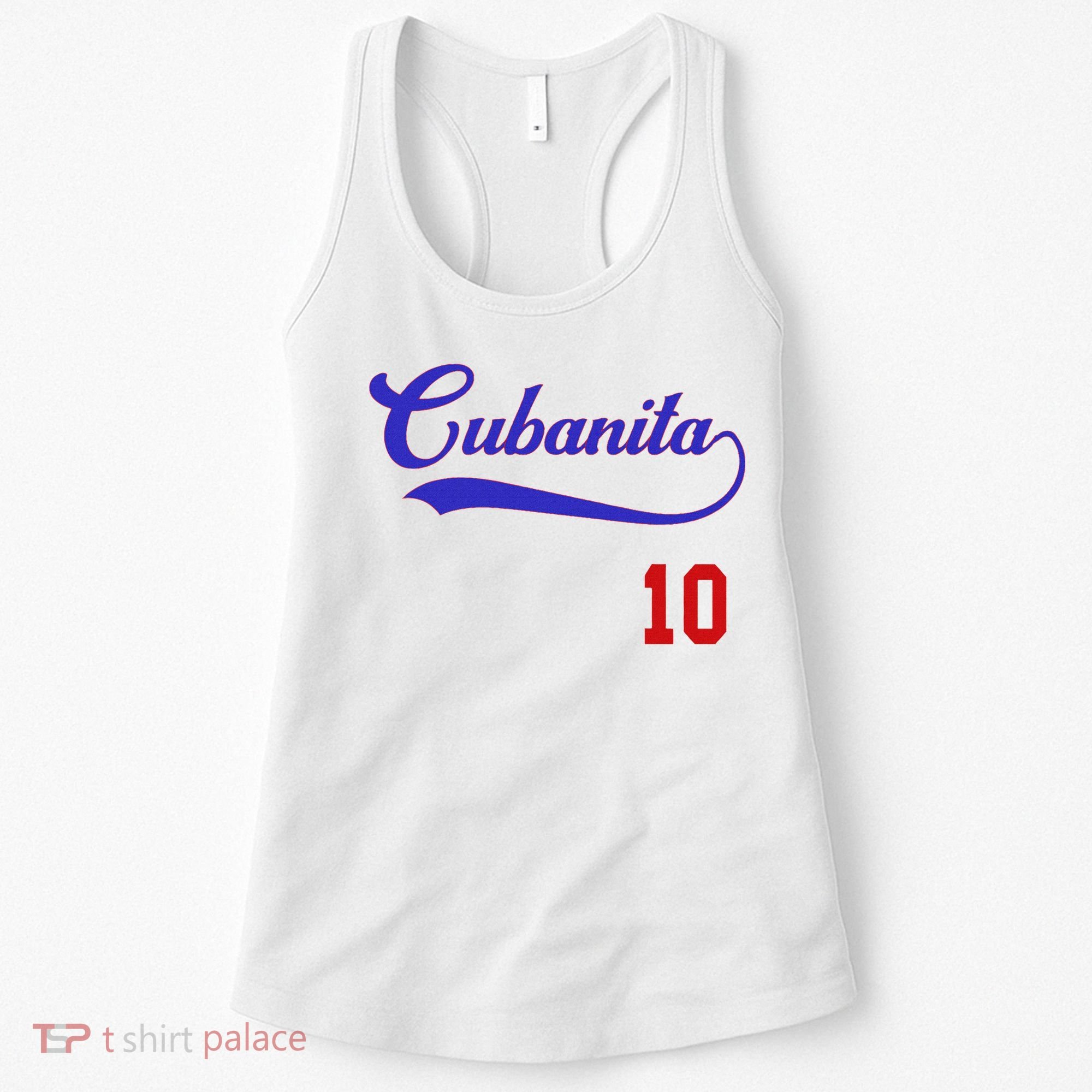 Cubanita Baseball Flag Souvenir Cubana Cuba Women Girl Women's Tank Top