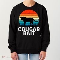 Cougar Bait Funny Dating Humor Sugar Momma Retro Animal Women's Sweatshirt thumb 0