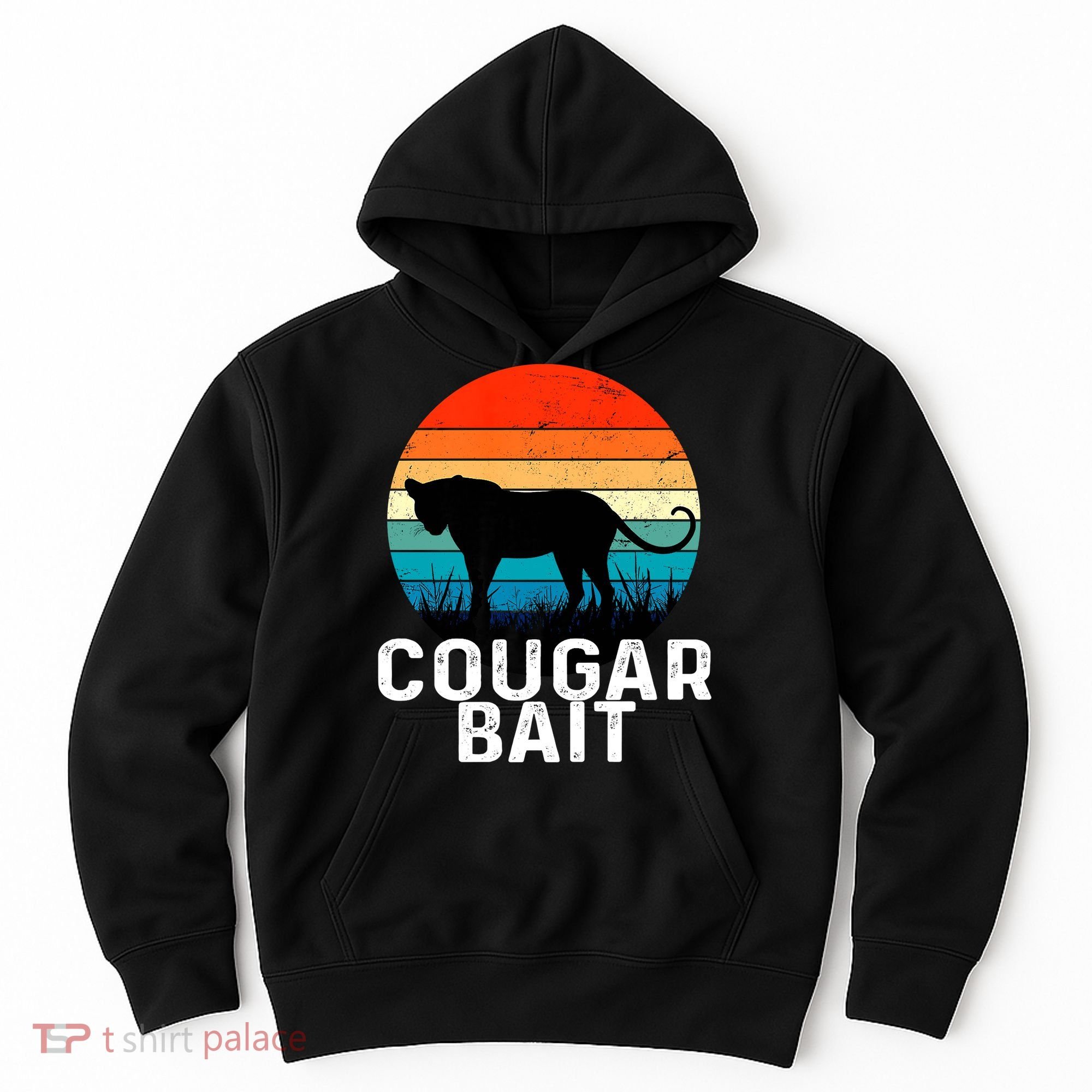 Cougar Bait Funny Dating Humor Sugar Momma Retro Animal Hoodie