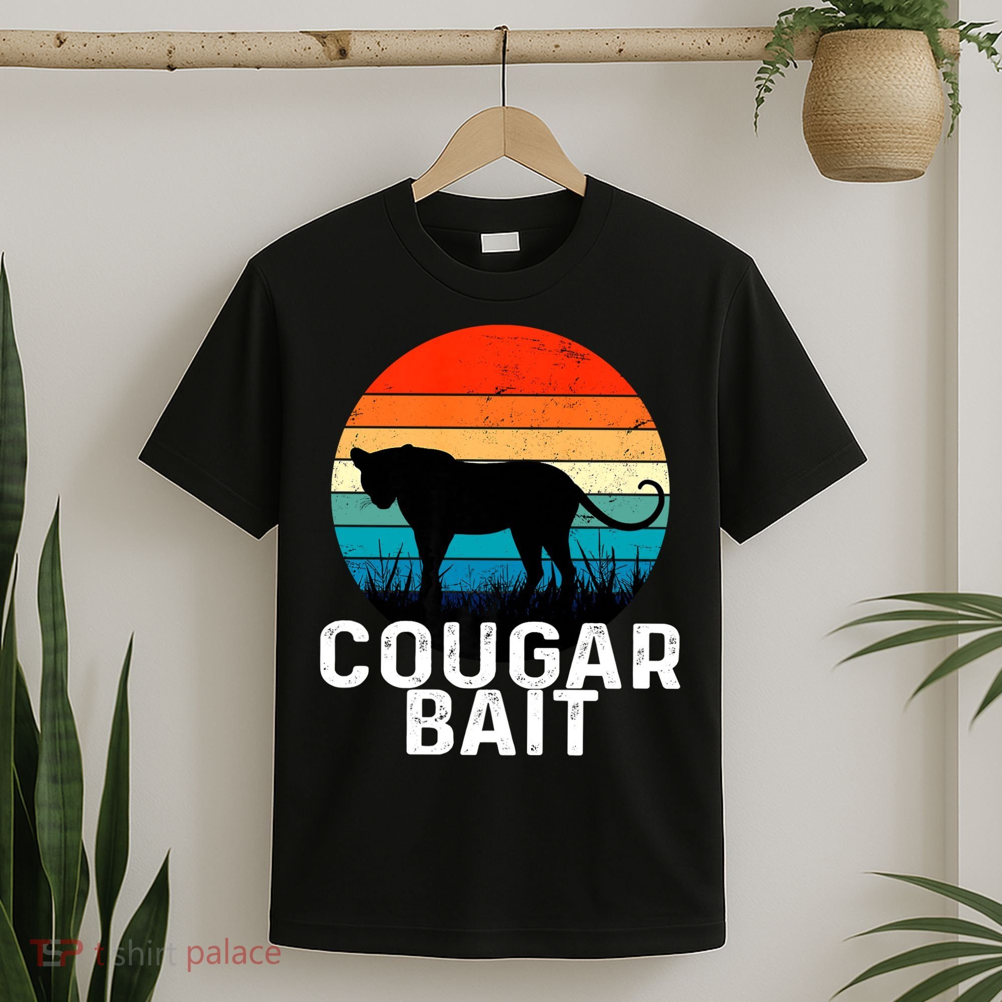 Cougar Bait Funny Dating Humor Sugar Momma Retro Animal T-Shirt