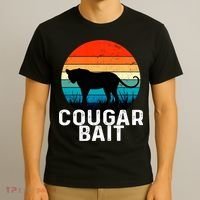 Cougar Bait Funny Dating Humor Sugar Momma Retro Animal T-Shirt thumb 3