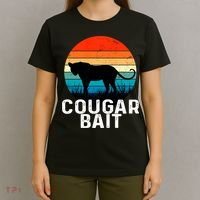 Cougar Bait Funny Dating Humor Sugar Momma Retro Animal T-Shirt thumb 4