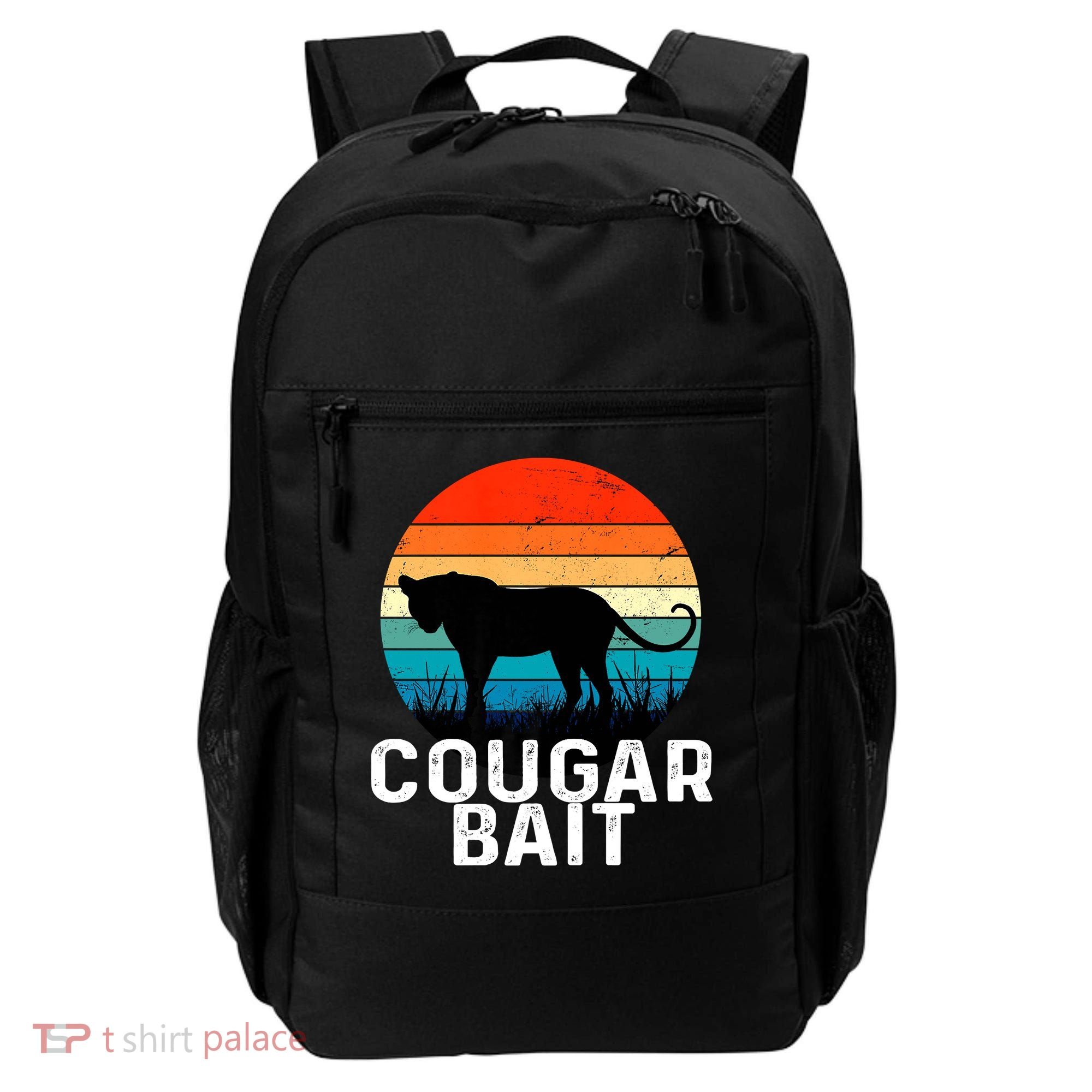 Cougar Bait Funny Dating Humor Sugar Momma Retro Animal Backpack