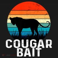 Cougar Bait Funny Dating Humor Sugar Momma Retro Animal Mousepad thumb 1