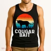 Cougar Bait Funny Dating Humor Sugar Momma Retro Animal Tank Top thumb 3