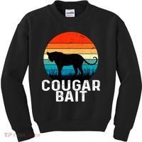 Cougar Bait Funny Dating Humor Sugar Momma Retro Animal Kids Sweatshirt thumb 0