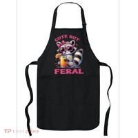 Cute But Feral Raccoon Gift Apron thumb 0
