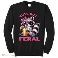 Cute But Feral Raccoon Gift Sweatshirt thumb 0