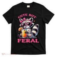 Cute But Feral Raccoon Gift T-Shirt thumb 0