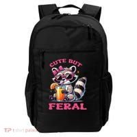 Cute But Feral Raccoon Gift Backpack thumb 0