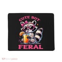 Cute But Feral Raccoon Gift Mousepad thumb 0
