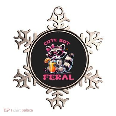 Cute But Feral Raccoon Gift Ornament