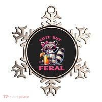 Cute But Feral Raccoon Gift Ornament thumb 0