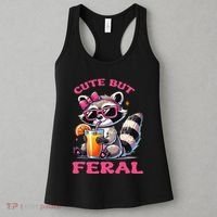 Cute But Feral Raccoon Gift Women's Tank Top thumb 3