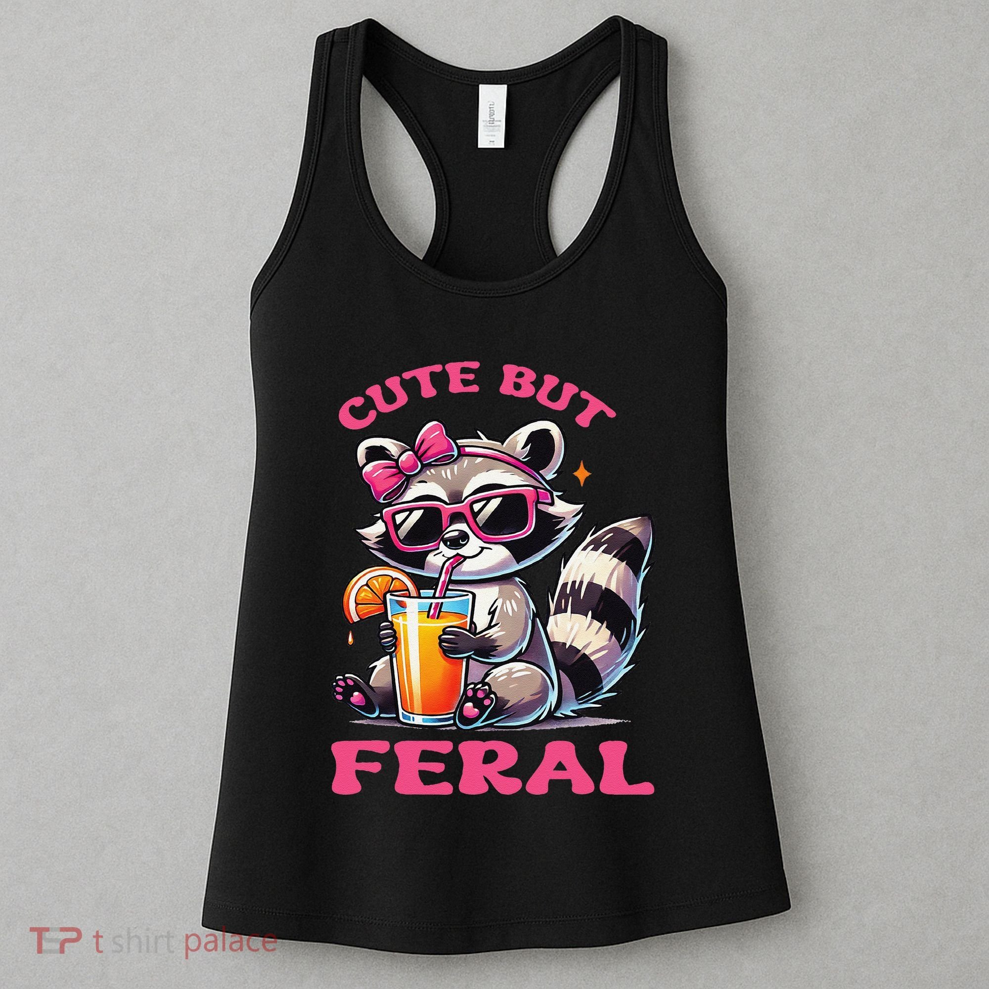 Cute But Feral Raccoon Gift Women's Tank Top
