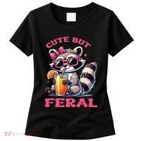 Cute But Feral Raccoon Gift Women's T-Shirt thumb 0