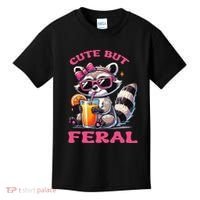 Cute But Feral Raccoon Gift Kids T-Shirt thumb 0