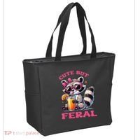 Cute But Feral Raccoon Gift Tote Bag thumb 2