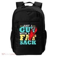 Crawfish Boil Funny Just A Guy With A Fat Sack Crawfish Backpack thumb 0