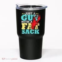 Crawfish Boil Funny Just A Guy With A Fat Sack Crawfish Tumbler thumb 0