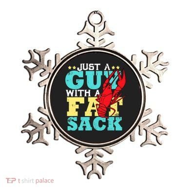 Crawfish Boil Funny Just A Guy With A Fat Sack Crawfish Ornament