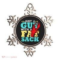 Crawfish Boil Funny Just A Guy With A Fat Sack Crawfish Ornament thumb 0
