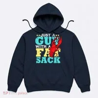 Crawfish Boil Funny Just A Guy With A Fat Sack Crawfish Hoodie thumb 0