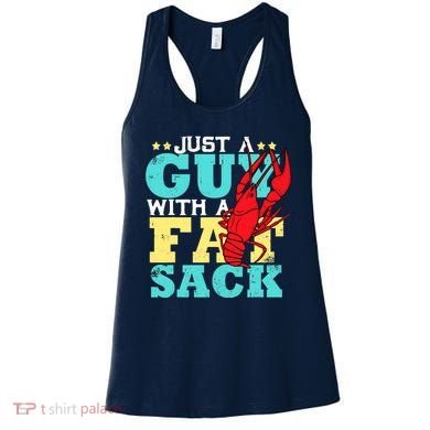 Crawfish Boil Funny Just A Guy With A Fat Sack Crawfish Women's Tank Top